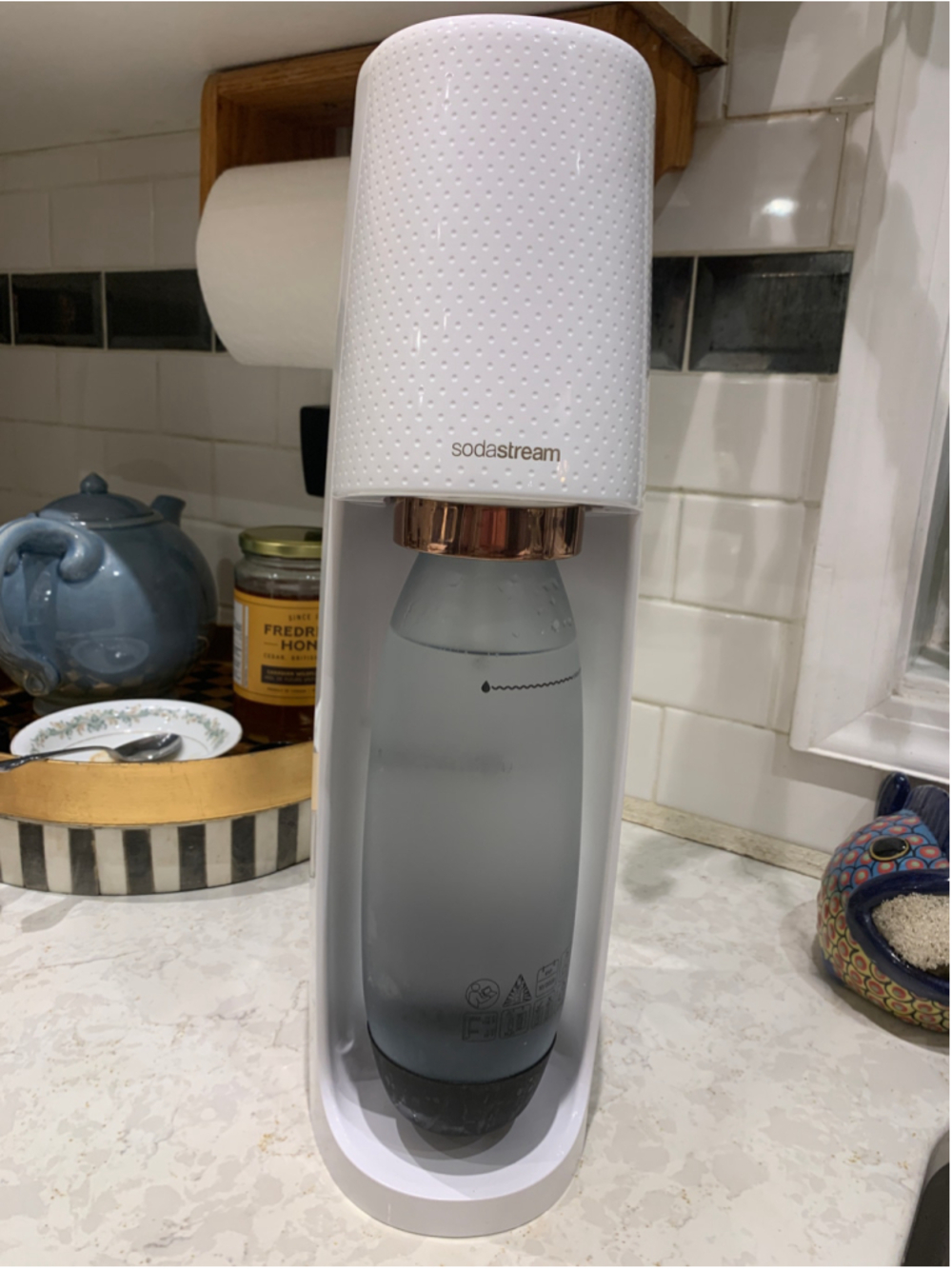 SodaStream Sparkling Water Maker One Size White and Copper